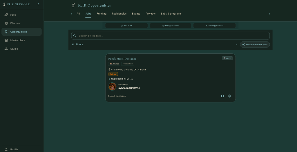 Real Opportunities Jobs Board Screen