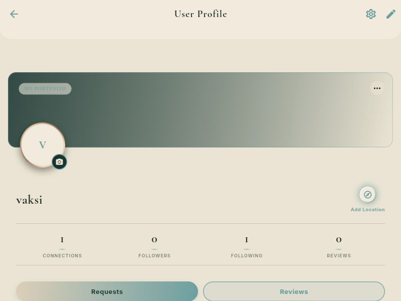 Real Flik Profile Screen