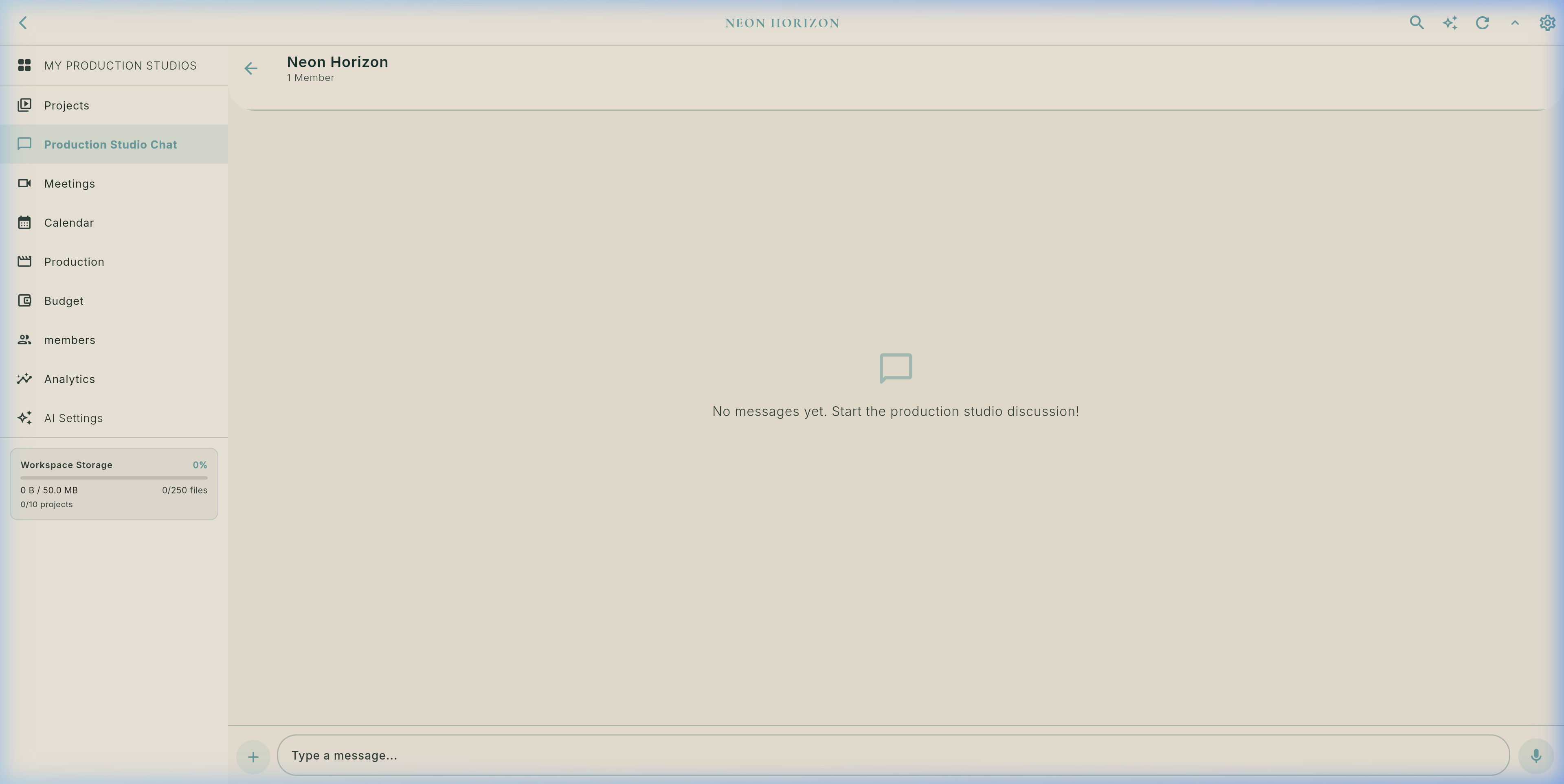 Real Project Team Chat Screen