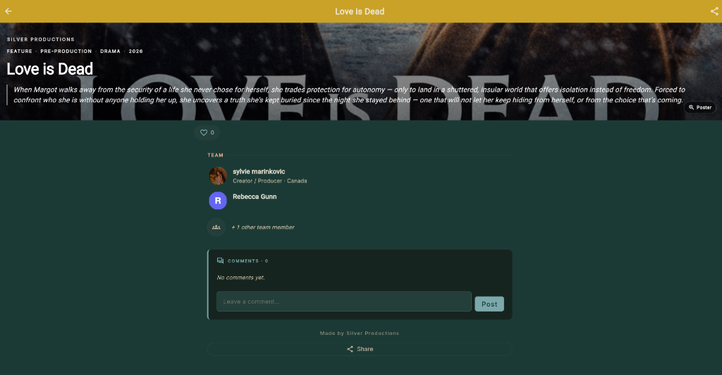 Real Public Project Landing Page