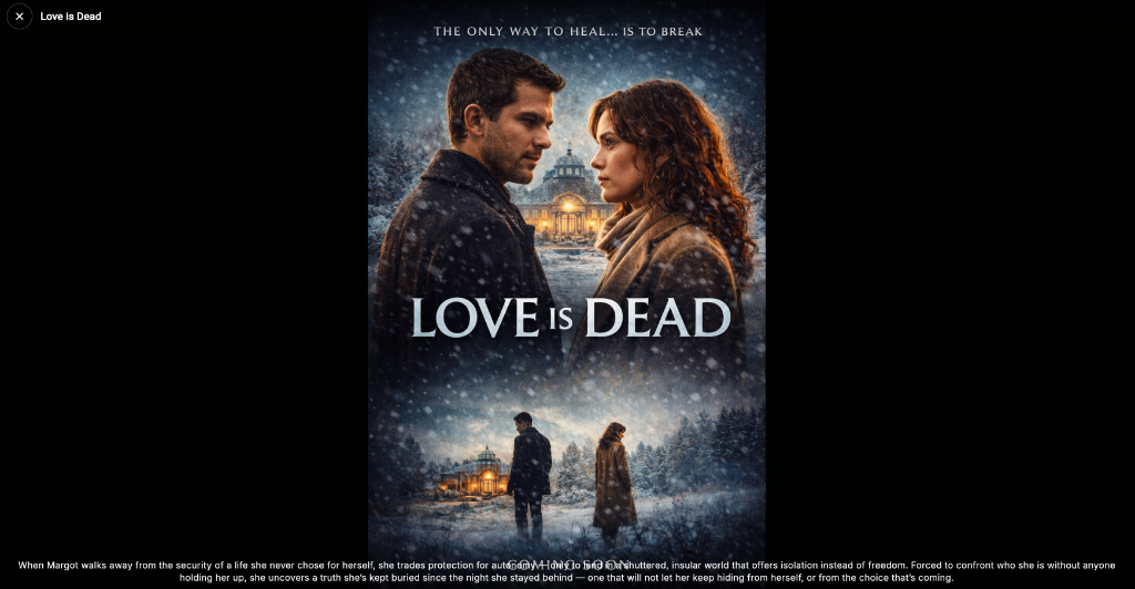 Real Theatrical Poster Lightbox Modal